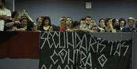 Protesto em sessão da Câmara contra o projeto de lei conhecido como Escola Sem Partido  Foto: Bruno Rocha / Fotoarena / Estadão Conteúdo