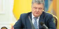 Presidente da Ucr&acirc;nia, Petro Poroshenko, durante reuni&atilde;o em Kiev, na Ucr&acirc;nia 26/11/2018 Mykhailo Markiv/Assessoria de Imprensa da Presid&ecirc;ncia ucraniana/Divulga&ccedil;&atilde;o via REUTERS   Foto: Reuters