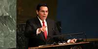 Embaixador de Israel na ONU, Danny Danon, discursa na sede da entidade em Nova York
13/06/2018 REUTERS/Mike Segar  Foto: Reuters