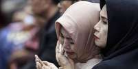 Familiares de v&iacute;timas do voo da Lion Air que caiu em outubro passado  Foto: EPA / Ansa - Brasil