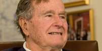 George H.W. Bush em 2012: ex-presidente faleceu 7 meses após a morte da esposa  Foto: Reuters / BBC News Brasil