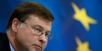Vice-presidente da Comiss&atilde;o Europeia, Valdis Dombrovskis
15/06/2018
 REUTERS/Costas Baltas  Foto: Reuters