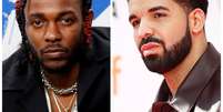 Rappers Kendrick Lamar e Drake
 9/9/2017   REUTERS/Danny Moloshok (E) e REUTERS/Mark Blinch  Foto: Reuters