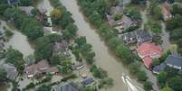 Flooding from Hurricane Harvey. (Getty Images/iStockphoto)  Foto: 'Os EUA e as Mudan&ccedil;as Clim&aacute;ticas do Planeta'/National Geographic/Reprodu&ccedil;&atilde;o / Estad&atilde;o