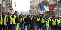 Coletes amarelos fazem novo protesto na França  Foto: ANSA / Ansa - Brasil