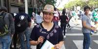 A locutora de rádio Jeannette fala espanhol e quechua  Foto: Arquivo pessoal / BBC News Brasil