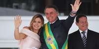 Michelle Bolsonaro fez discurso na Língua Brasileira de Sinais  Foto: Sergio Moraes / Reuters