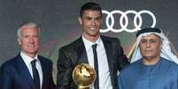 Deschamps e Cristiano Ronaldo ganharam prêmios (Foto: Divulgação / Globe Soccer Awards)  Foto: Lance!