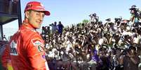 Schumacher conquistou com a Ferrari cinco de seus sete títulos  Foto: ANSA / Ansa