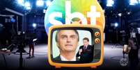 Na TV, Silvio Santos disse acreditar que Bolsonaro ficará oito anos no poder  Foto: Fotomontagem: Blog Sala de TV (Reproduções/SBT)