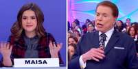Maisa Silva e Silvio Santos no 'Programa Silvio Santos'.  Foto: Reprodu&ccedil;&atilde;o de 'Programa Silvio Santos' (2019) / SBT / Estad&atilde;o Conte&uacute;do