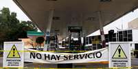 Posto de gasolina fechado na Cidade do México.  14/01/ 2019. REUTERS/Henry Romero   Foto: Reuters