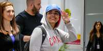 Rahaf Mohammed al-Qunun chega ao Aeroporto Internacional Toronto Pearson em Toronto, Ontário, Canadá 12/01/2019.  REUTERS/Carlos Osorio  Foto: Reuters