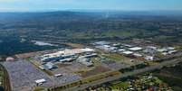 Vista aérea do complexo industrial da GM em Gravataí, que tem mais de 14 anos de atividades e a marca de 2,5 milhões de carros produzidos.  Foto: Henrique Amaral / Aero Studio