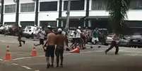 Torcedores de Palmeiras e Ponte Preta entram em confronto em Campinas (Imagem: Reprodução de internet)  Foto: Lance!