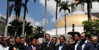 Presidente da Assembleia Nacional, Juan Guaidó, discursa em Caracas 21/01/2019 REUTERS/Manaure Quintero  Foto: Reuters