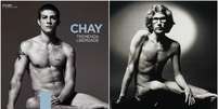 Chay hoje, aos 26 anos, e Saint Laurent com 35: a nudez nunca foi tabu para ambos  Foto: Divulgação