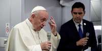 Papa Francisco dá entrevista coletiva a bordo do avião papal
27/01/2019
Alessandra Tarantino/Pool via REUTERS  Foto: Reuters