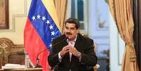 Presidente da Venezuela, Nicolás Maduro, no Palácio Miraflores em Caracas 28/01/2019 Palácio Miraflores/Divulgação via Reuters  Foto: Reuters