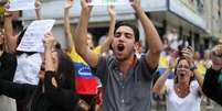 Protesto contra o governo de Nicolás Maduro em Caracas  Foto: EPA / Ansa - Brasil