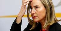 Federica Mogherini durante entrevista coletiva em Montevidéu
07/02/2019 REUTERS/Andres Stapff  Foto: Reuters