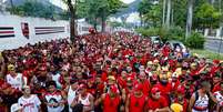 Torcedores do Flamengo homenageiam vítimas de incêndio  Foto: André Melo Andrade / AM Press & Images / Estadão