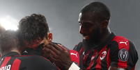 Lucas Paquetá se emocionou após marcar o primeiro gol pelo Milan  Foto: AC Milan / Divulgação