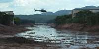 Onde de lama em Brumadinho deixou rastro de destruição  Foto: Corpo de Bombeiros de MG/Divulgação / Estadão Conteúdo