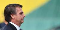 Antes de deixar o hospital Albert Einstein, onde ficou internado por 17 dias, Bolsonaro já falou sobre Bebianno  Foto: EVARISTO SA/AFP/Getty Images / BBC News Brasil