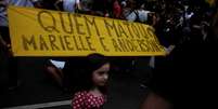 Protesto contra o assassinato de Marielle Franco, São Paulo, 14/04/2018. REUTERS/Nacho Doce  Foto: Reuters