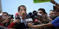 Guaidó,  durante protesto em Caracas 20/2/2019 REUTERS/Andres Martinez Casares  Foto: Reuters