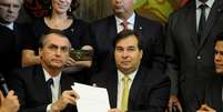 Presidente Jair Bolsonaro entrega texto de reforma da previdência para presidente da Câmara dos Deputados, Rodrigo Maia 
20/02/2019
Luis Macedo  Foto: Reuters