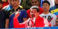 Presidente da Venezuela, Nicolás Maduro durante discurso em Caracas no sábado (23/02/2019)  Foto: Manaure Quintero / Reuters
