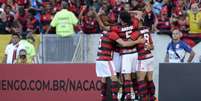Quarteto ofensivo do Flamengo mostrou serviço na vitória contra o Americano (Foto: Celso Pupo/Fotoarena)  Foto: Lance!