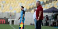 Abel Braga durante a vitória do Flamengo sobre o Americano neste domingo (Alexandre Vidal/Flamengo)  Foto: Lance!