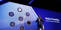 Nokia 9 PureView é apresentado durante o Mobile World Congress, em Barcelona  Foto: REUTERS/Rafael Marchante