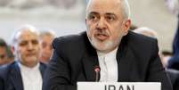  Zarif, durante evento da ONU em Genebra 28/2/2018 Salvatore Di Nolfi/Pool via REUTERS  Foto: Reuters