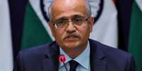 O secretário das Relações Exteriores da Índia, Vijay Gokhale  Foto: Adnan Abidi / Reuters