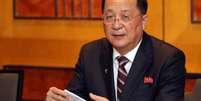 Chanceler norte-coreano, Ri Yong Ho, d&aacute; entrevista coletiva ap&oacute;s c&uacute;pula em Han&oacute;i
28/02/2019
Yonhap via REUTERS  Foto: Reuters