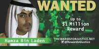 Fotografia divulgada pelo Departamento de Estado  dos EUA no Twitter para anunciar recompensa de US$1 milhão por Hamza bin Laden . 01/03/2019. Departamento de Estado dos EUA/Divulgação via REUTERS  Foto: Reuters