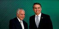 Presidente Jair Bolsonaro ao lado do ex-presidente Michel Temer
07/11/2018
REUTERS/Adriano Machado  Foto: Reuters