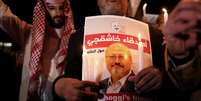 Protesto na Turquia contra o assassinato do jornalista Jamal Khashoggi  Foto: EPA / Ansa - Brasil