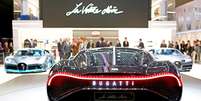 Bugatti La Voiture Noire foi apresentado no Salão de Genebra  Foto: Pierre Albouy / Reuters