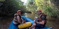 Pets na aventura - Mini rafting em Brotas  Foto: Angélica Coelho