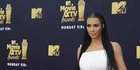 Kim Kardashian durante o MTV Movie and TV Awards, em 2018  Foto: WENN.com / Reuters