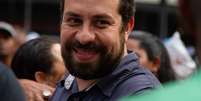 Guilherme Boulos participa na Praça da República, na região central de São Paulo, da 1ª Grande Marcha pela Moradia de 2019  Foto: Kevin David / A7 Press / Estadão