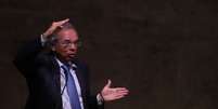 O ministro da Economia brasileiro, Paulo Guedes, durante evento no Rio de Janeiro
15/03/2019
REUTERS/Ricardo Moraes   Foto: Reuters