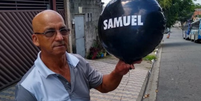 O menino Samuel e o balão corintiano que voou 20 km  Foto: @corinthians/Instagram