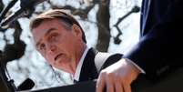Presidente Jair Bolsonaro, em Washington
19/03/2019
REUTERS/Carlos Barria  Foto: Carlos Barria / Reuters