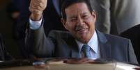 O vice-presidente Hamilton Mourão em Brasília  Foto: Adriano Machado / Reuters